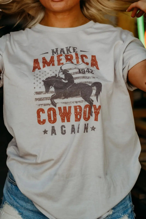 1942 America Cowboy Graphic Tee Wild Junkie