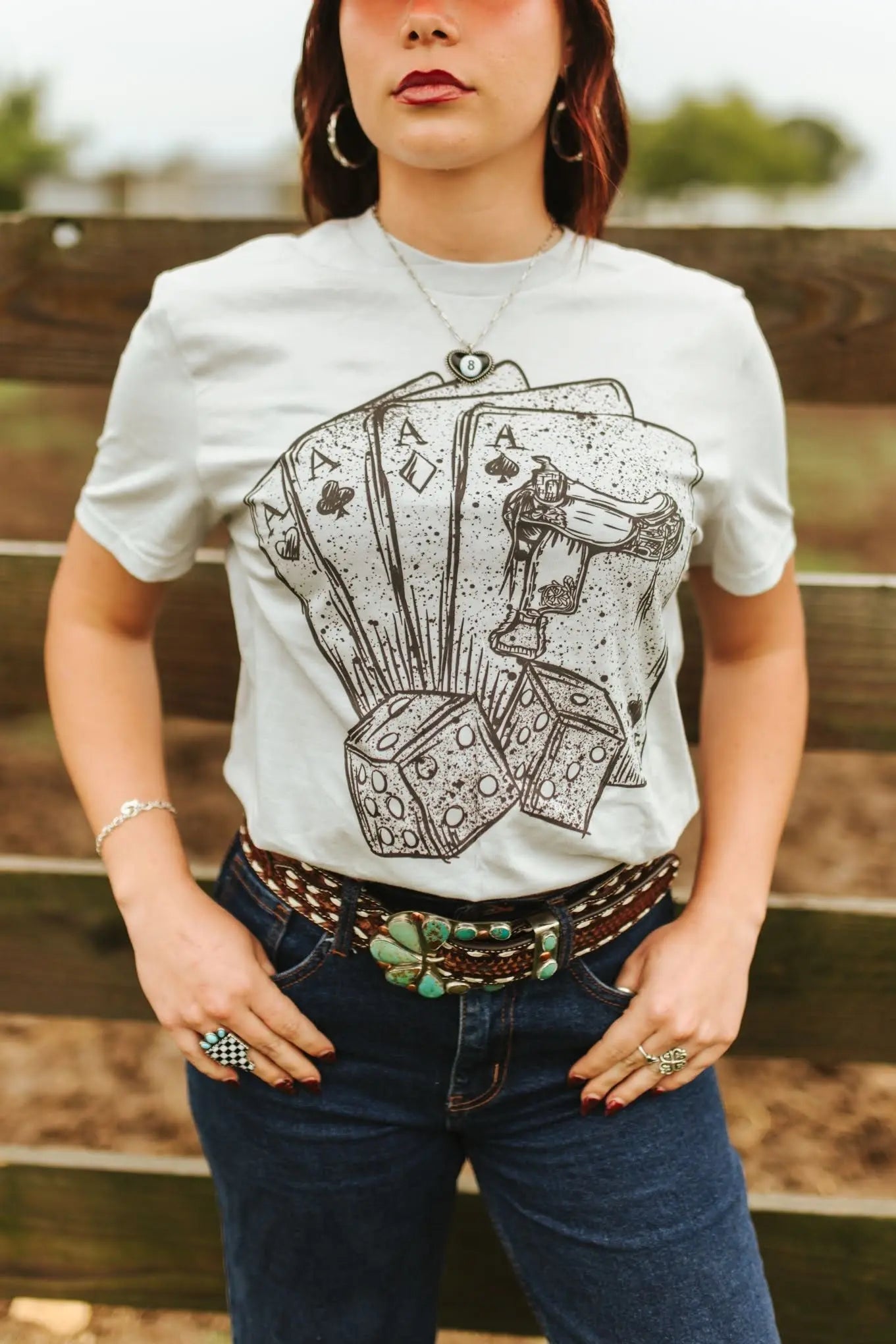 Aces And Dice Graphic Tee Wild Junkie