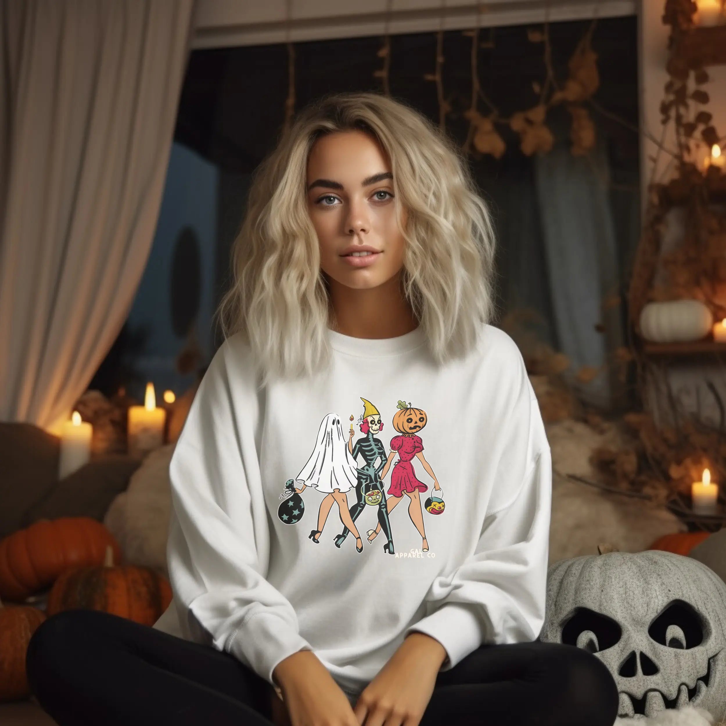 90s halloween retro ghouls design Gunpowder and Lace Boutique Nac