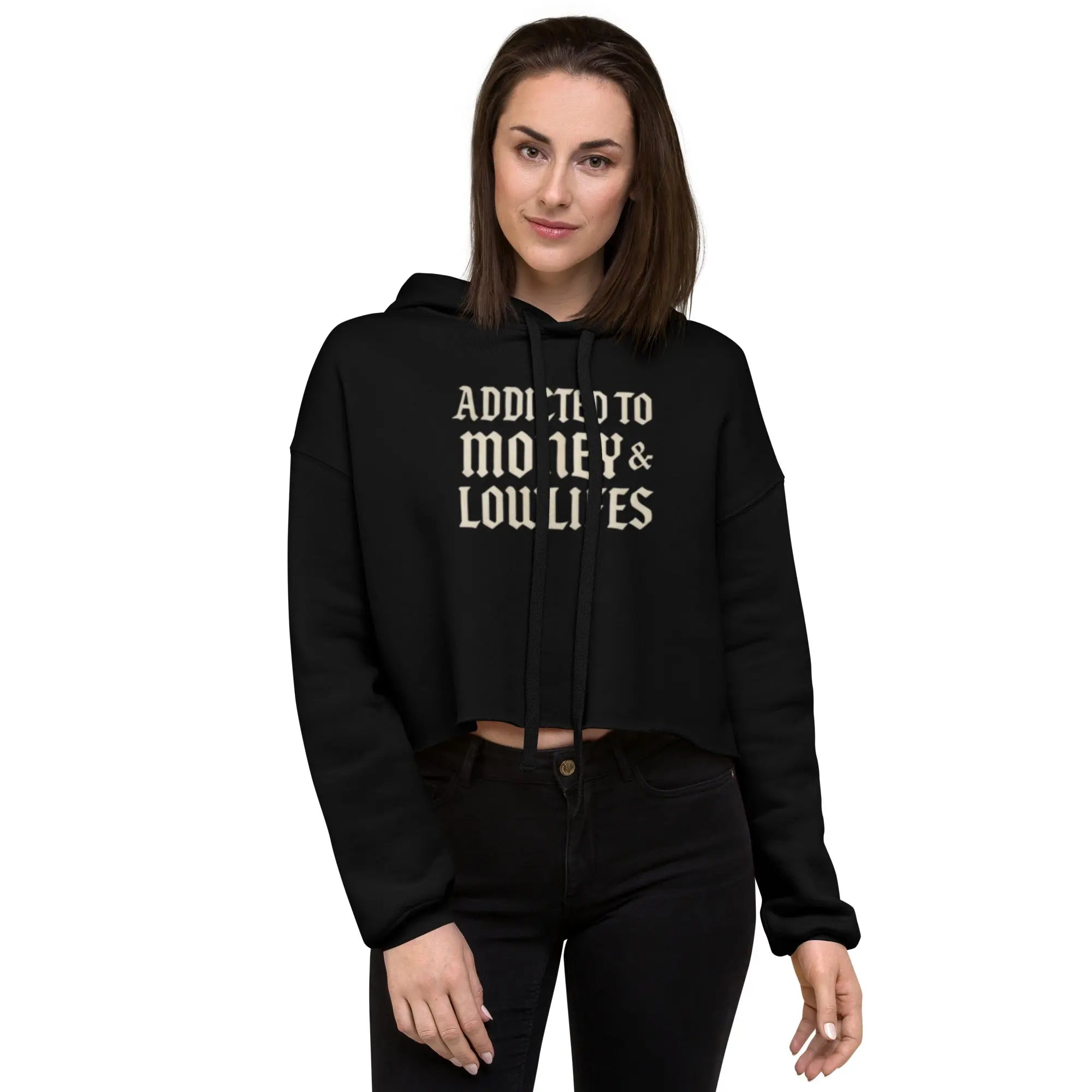Addicted Crop Hoodie Wild Cactus Boutique