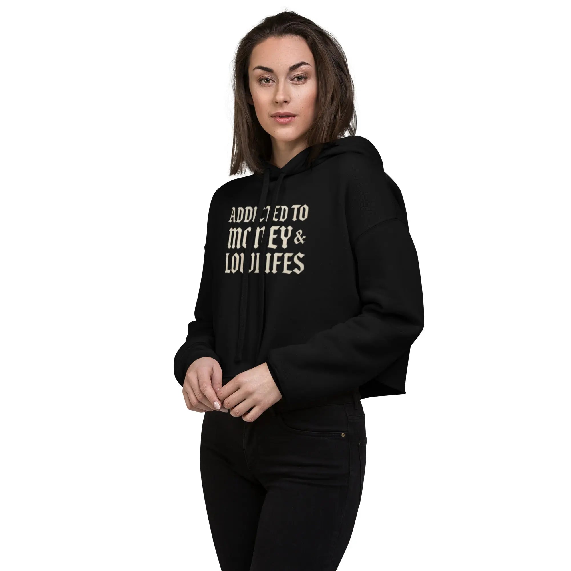 Addicted Crop Hoodie Wild Cactus Boutique