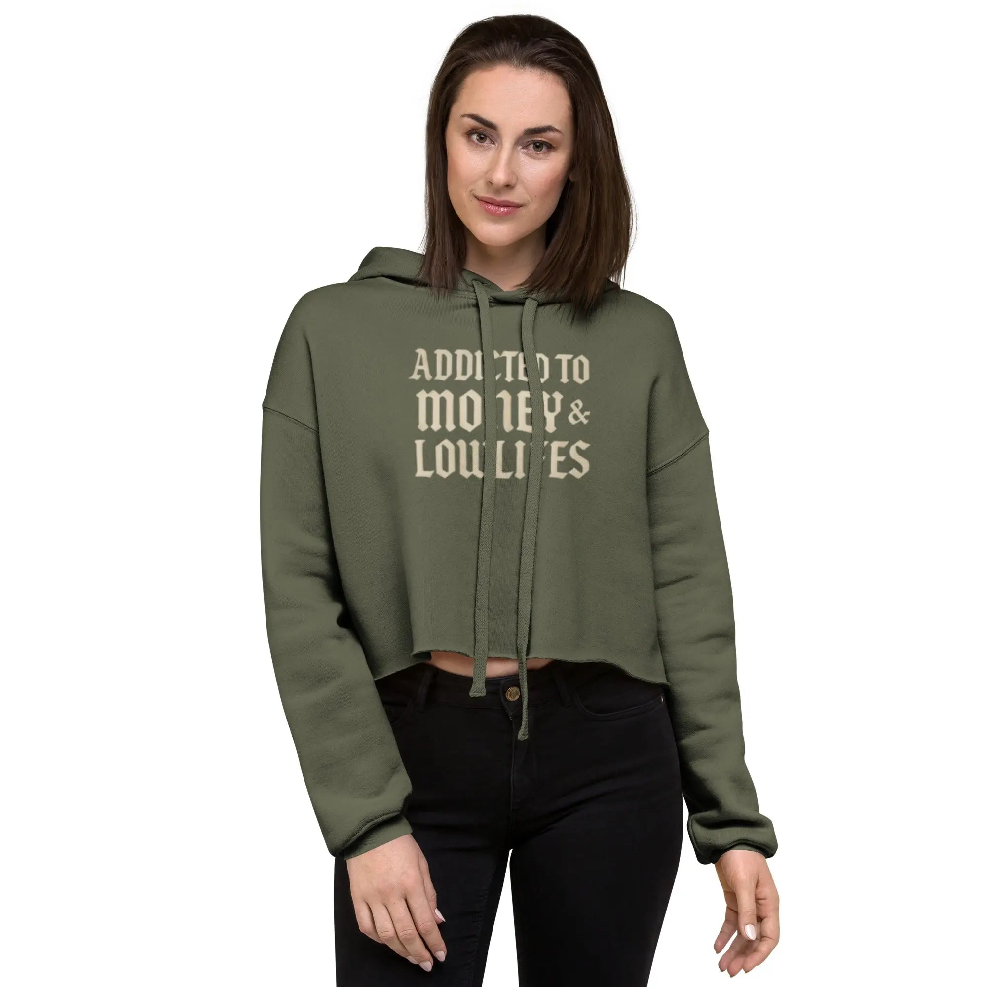 Addicted Crop Hoodie Wild Cactus Boutique