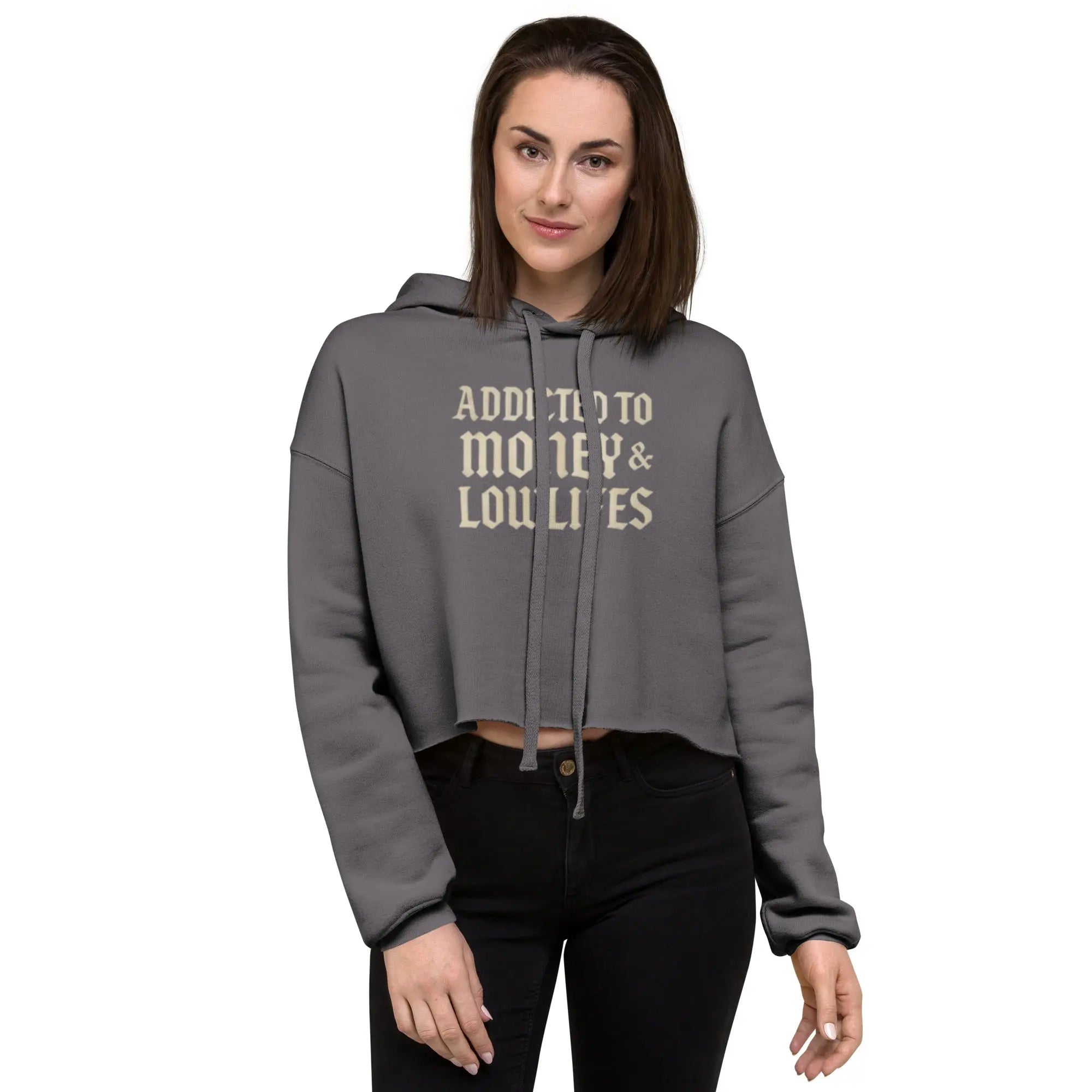 Addicted Crop Hoodie Wild Cactus Boutique
